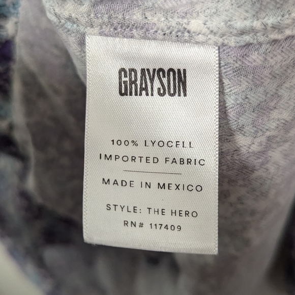 Grayson Frank & Eileen Womens Top SIze 02 Floral Long Sleeve Button Small - Picture 4 of 4